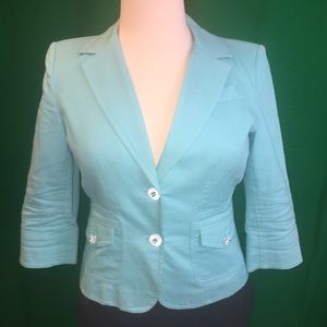 Oscar Oscar De La Renta Aqua Blazer